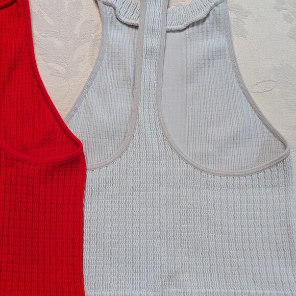Lot of 3 Free People Intimately Take Me Back Brami Tops M/L Red White Black - Picture 9 of 13